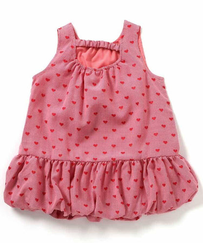 格紋氣球連衣裙