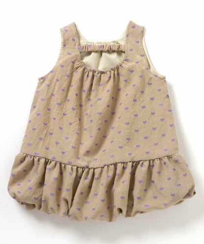 格紋氣球連衣裙