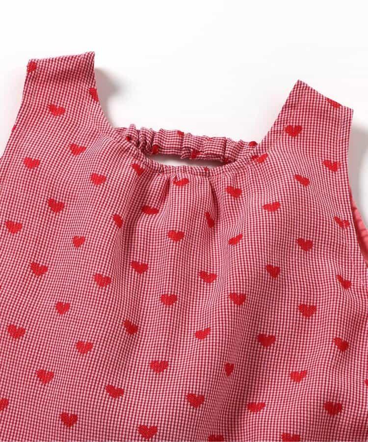 格紋氣球連衣裙