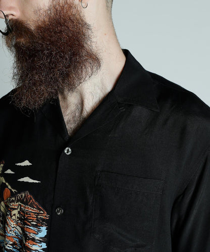 ×PJ/×菠蘿汁/RAYON SHIRT BEACH/人造絲襯衫 海灘