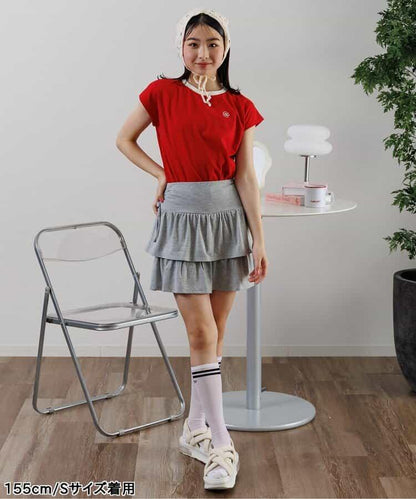法式短袖一點繡T-shirt