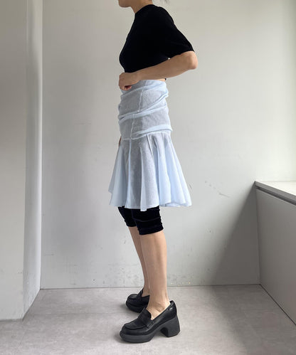 透明中間層疊裙