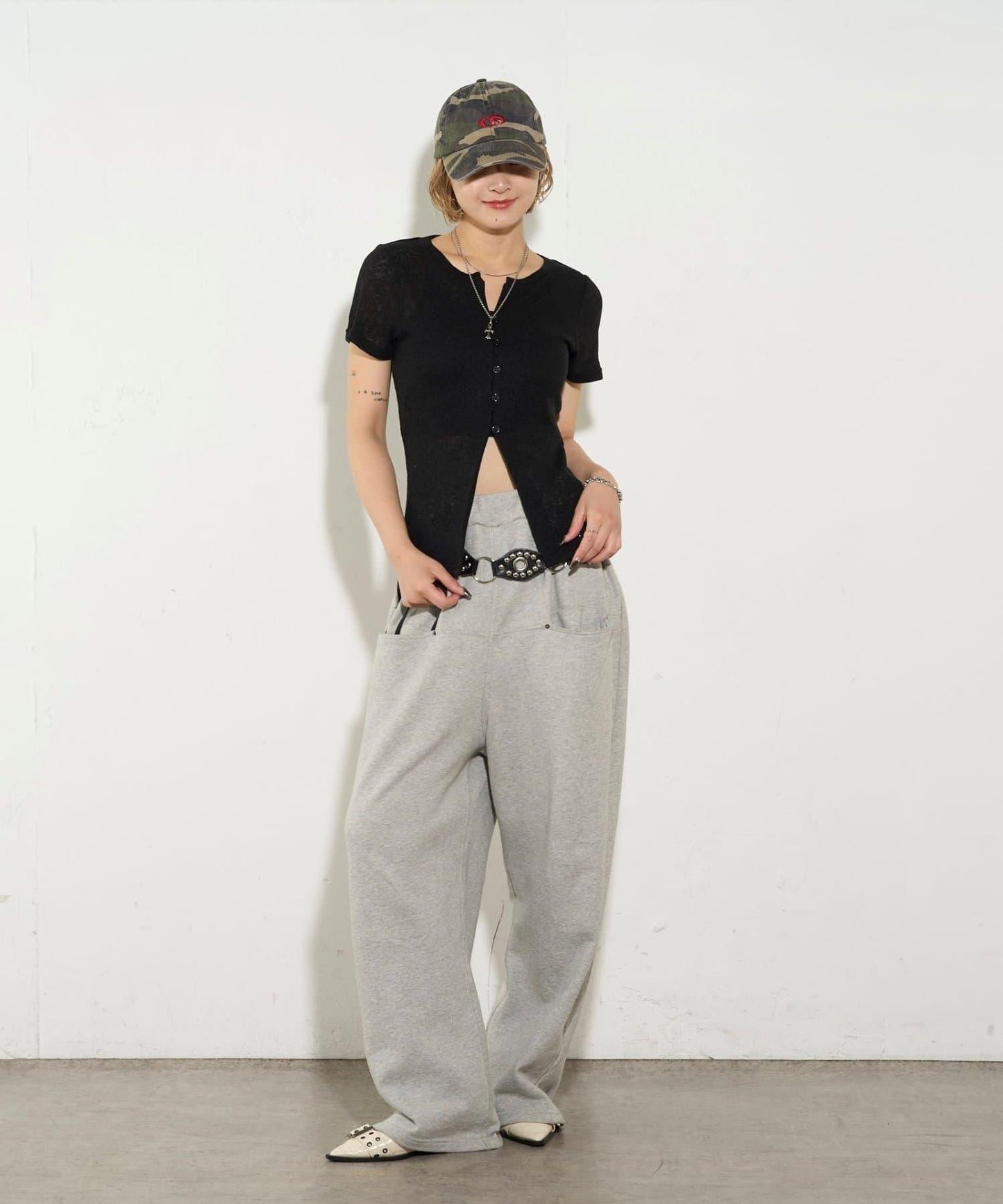 透視修身短袖開衫