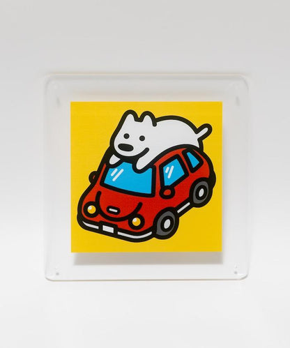 丙烯畫 駕駛 15×15