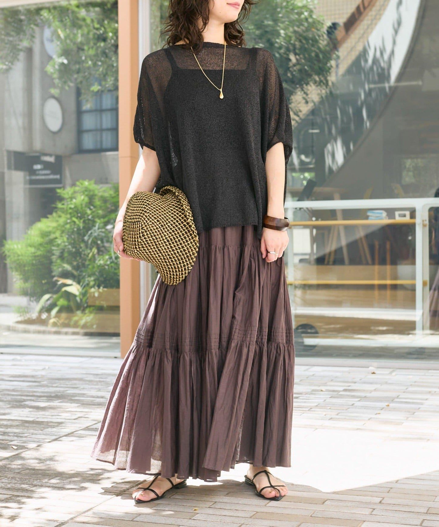 【清爽易穿】紙質雨披針織衫