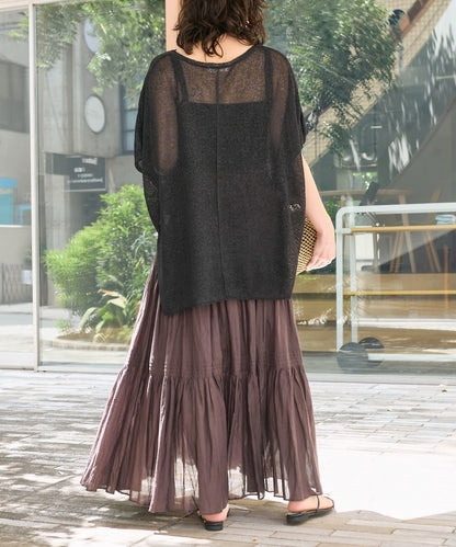 【清爽易穿】紙質雨披針織衫