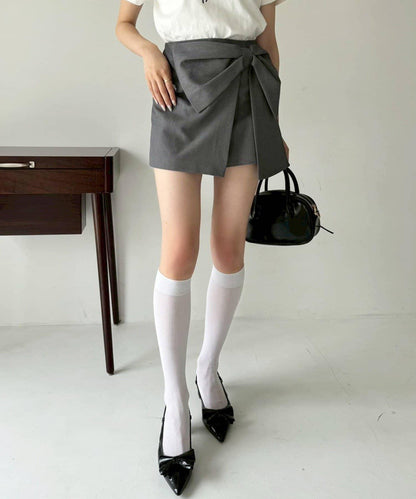 大蝴蝶結迷你裙