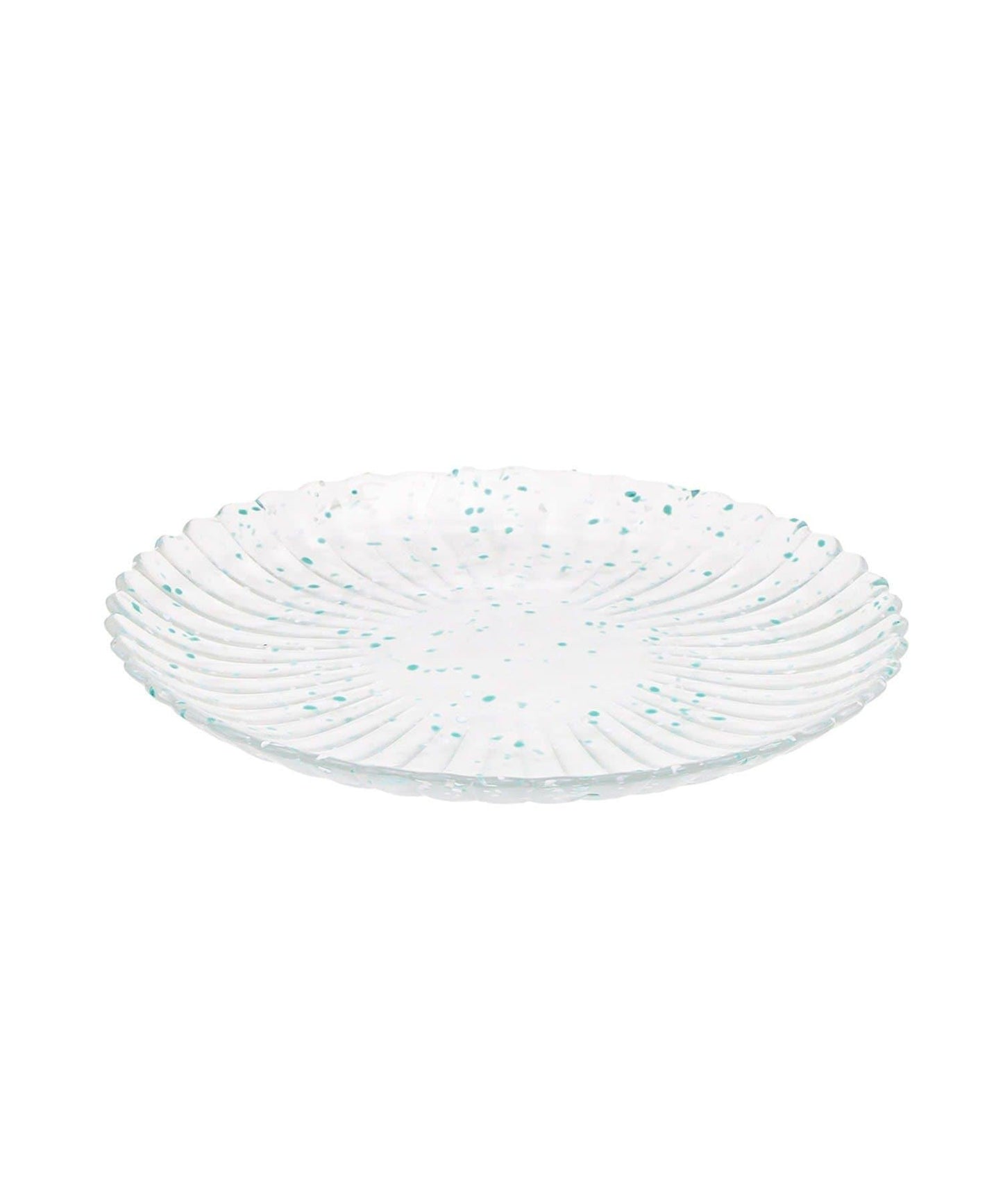 ガラス菊皿：21cm／涼を楽しむ夏御膳