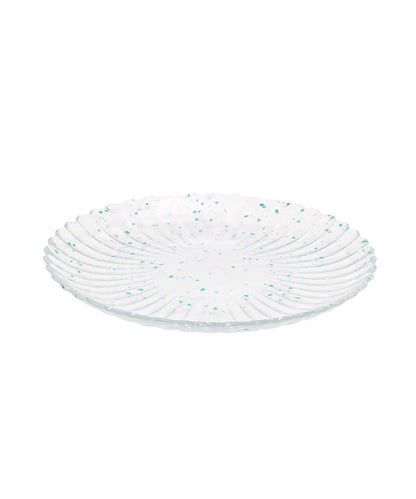 ガラス菊皿：21cm／涼を楽しむ夏御膳