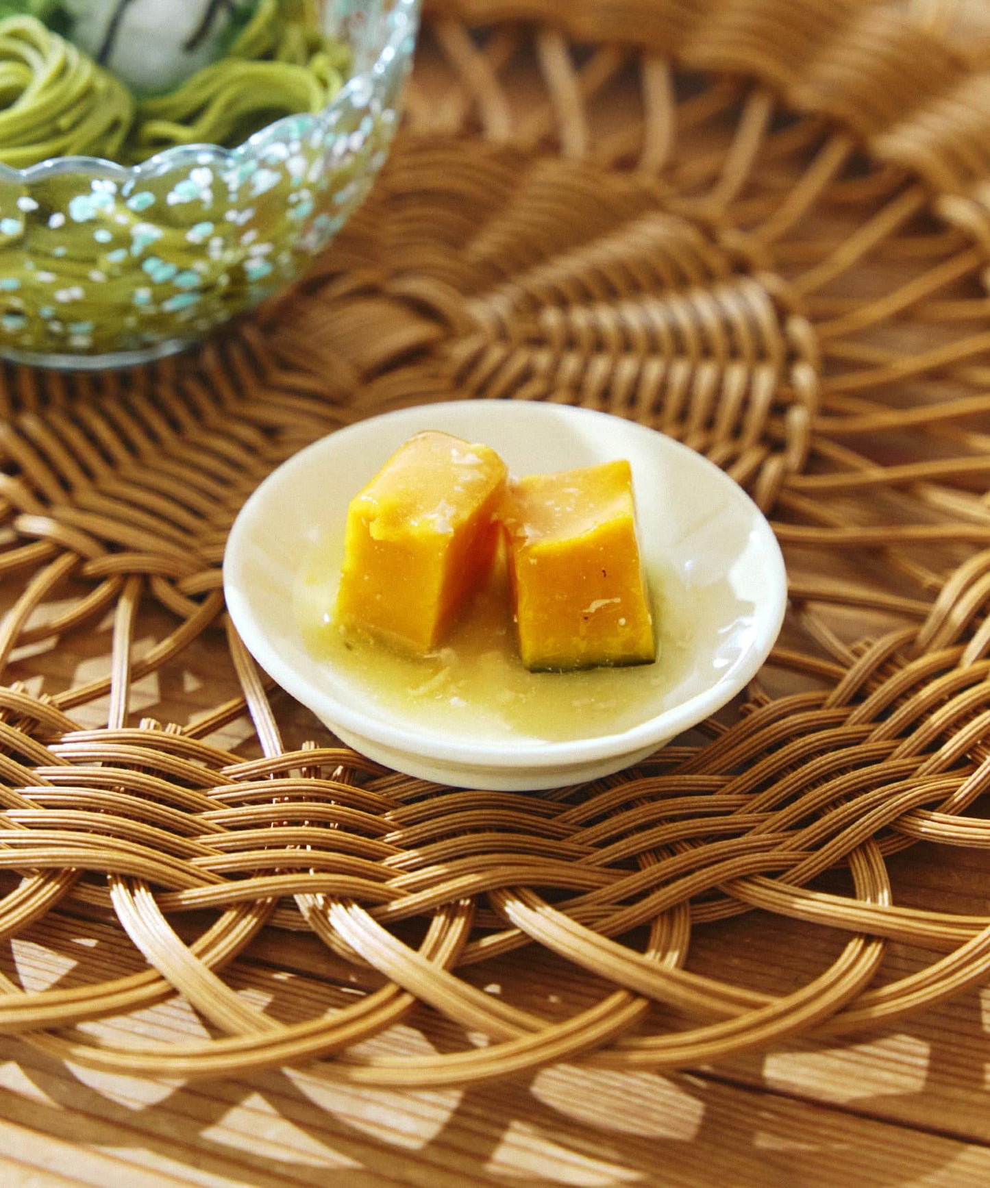 美濃焼小皿：9cm／涼を楽しむ夏御膳