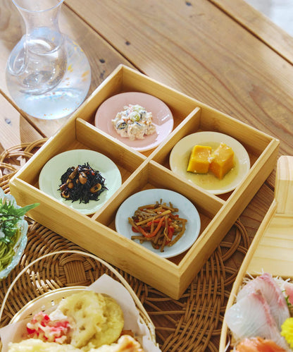 美濃焼小皿：9cm／涼を楽しむ夏御膳
