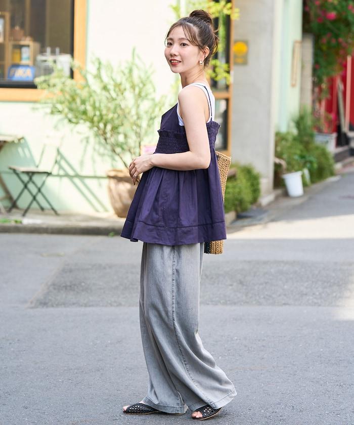 印度風捲邊吊帶長款上衣（可搭配套裝）