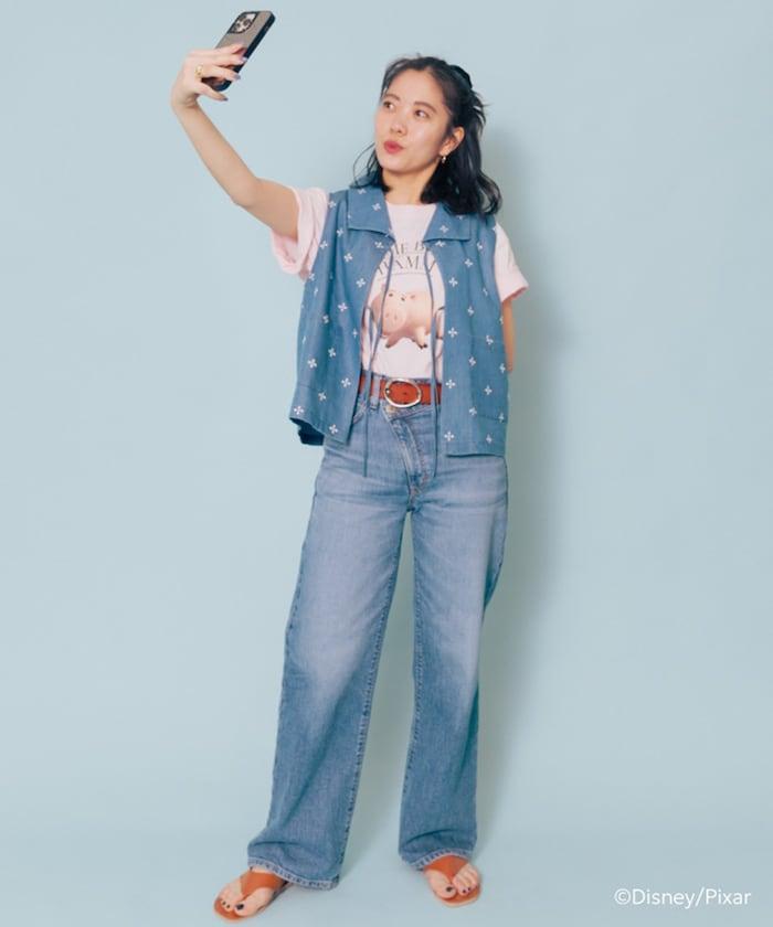 【玩具總動員】豬豬咪/前面印花T恤