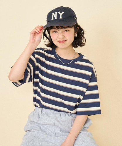 條紋寬鬆T恤