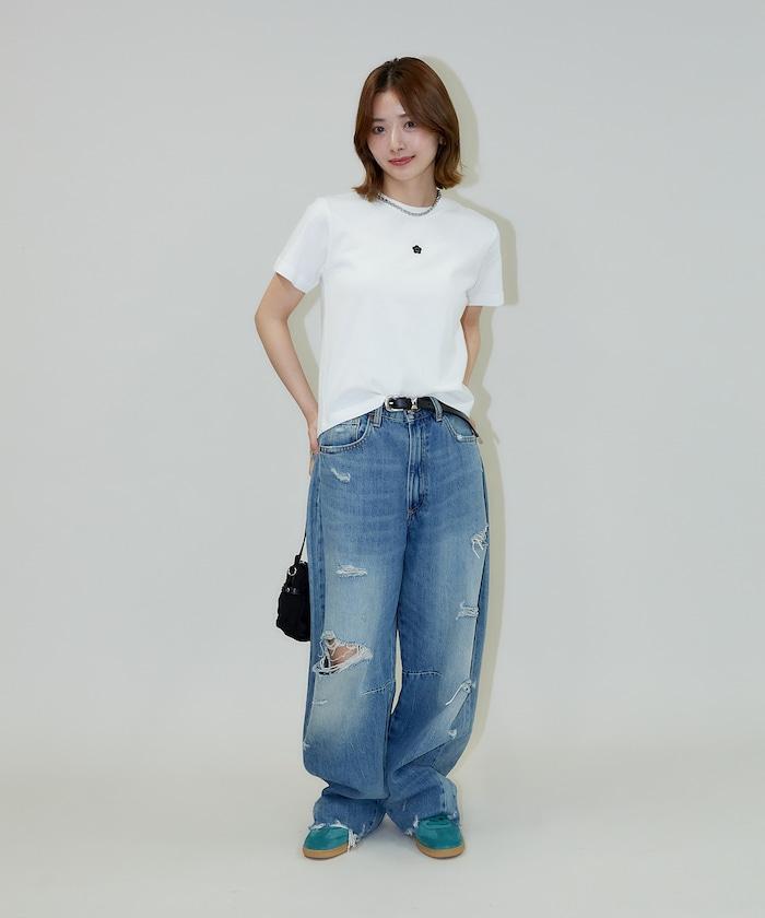 一點刺繡logo T恤