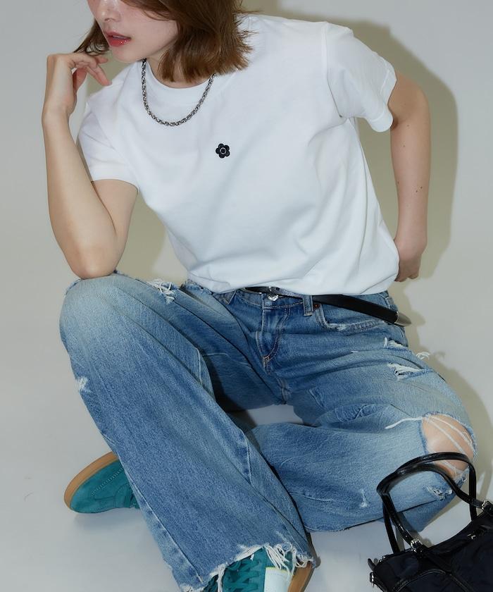 一點刺繡logo T恤