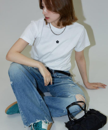 一點刺繡logo T恤
