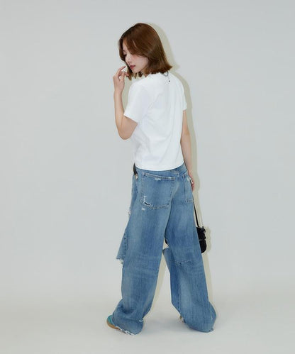 一點刺繡logo T恤