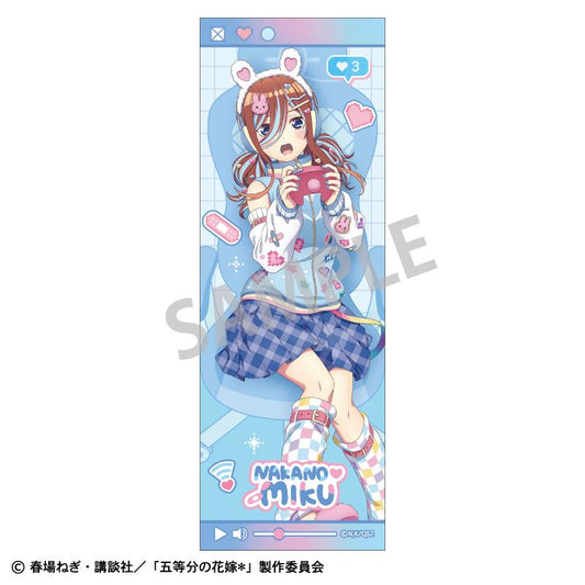 《五等分的新娘》* 長方形罐徽章 中野三玖／配信者扮演