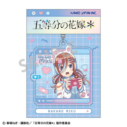 《五等分的新娘》* 亞克力鑰匙扣 中野三玖／配信者扮演