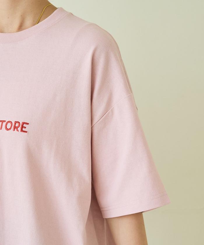 舒適版型 刺繡logo 圓領 T恤