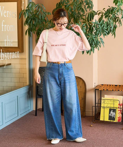 舒適版型 刺繡logo 圓領 T恤