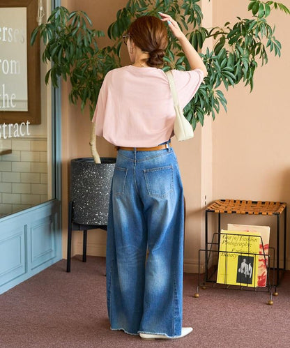 舒適版型 刺繡logo 圓領 T恤