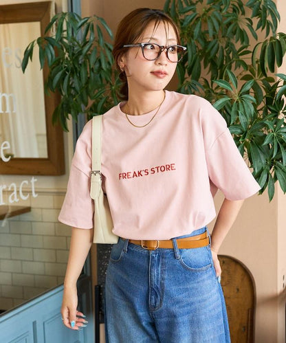 舒適版型 刺繡logo 圓領 T恤