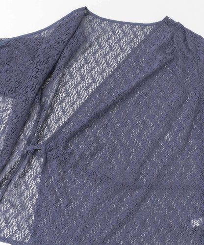 交叉領蕾絲襯衫