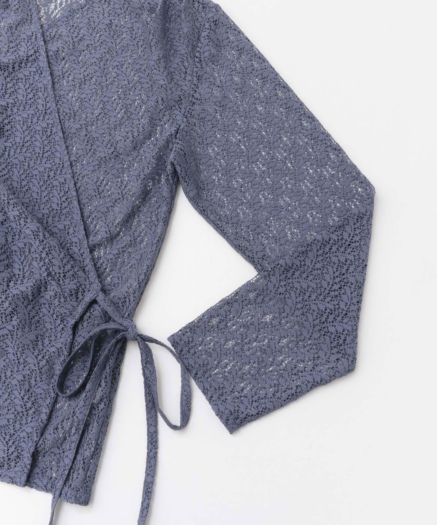 交叉領蕾絲襯衫