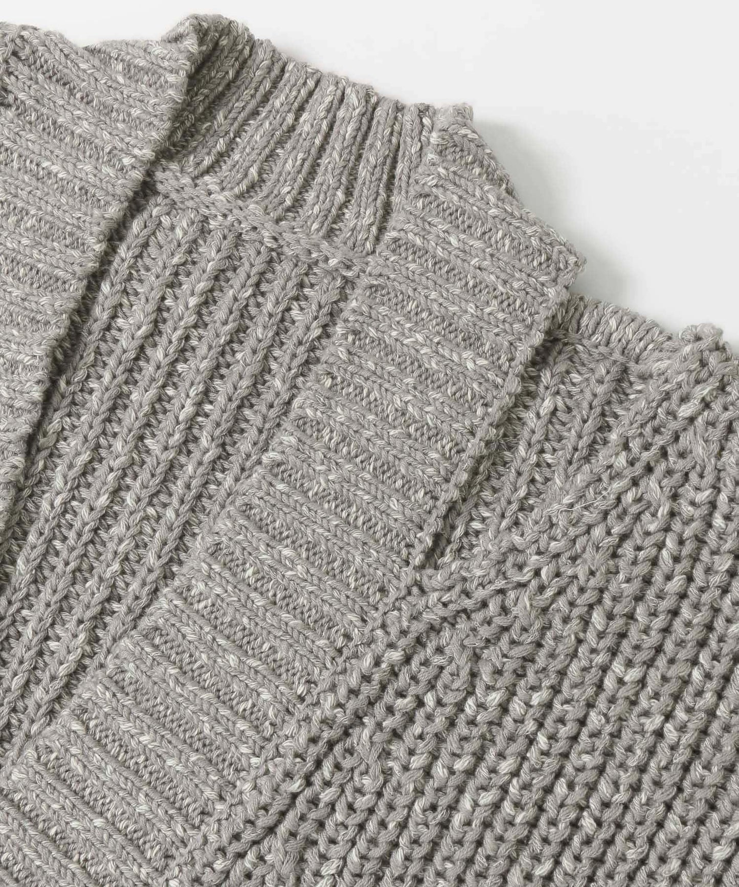 肩部開叉寬鬆針織開衫