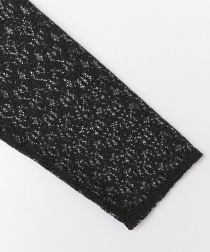 交叉領蕾絲襯衫