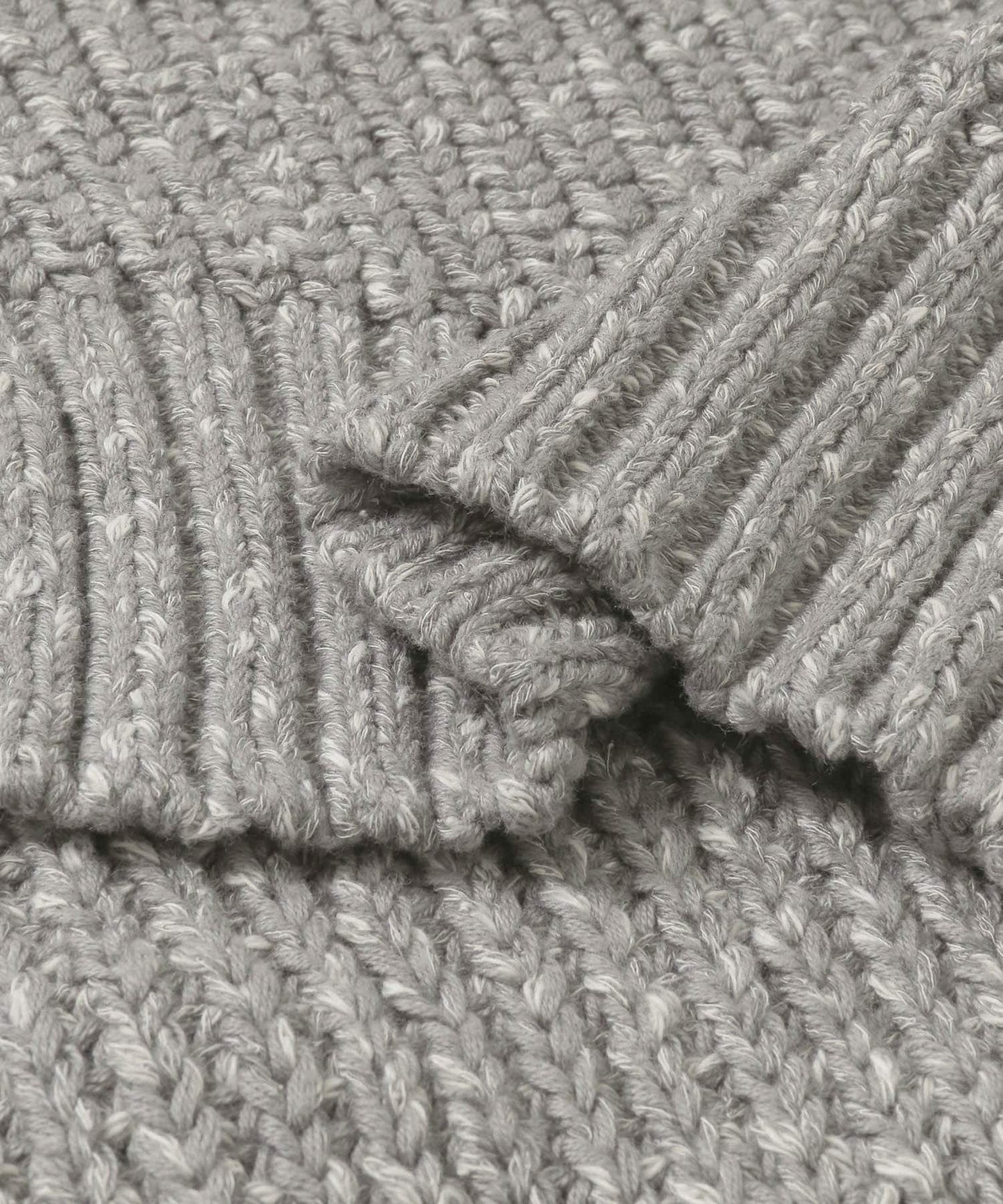 肩部開叉寬鬆針織開衫