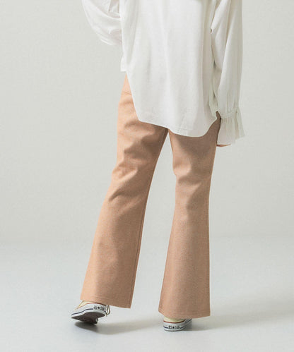 彈力人字紋喇叭褲