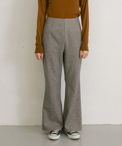 彈力人字紋喇叭褲