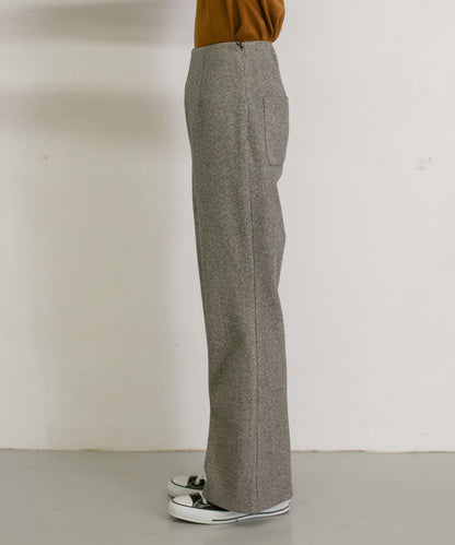 彈力人字紋喇叭褲