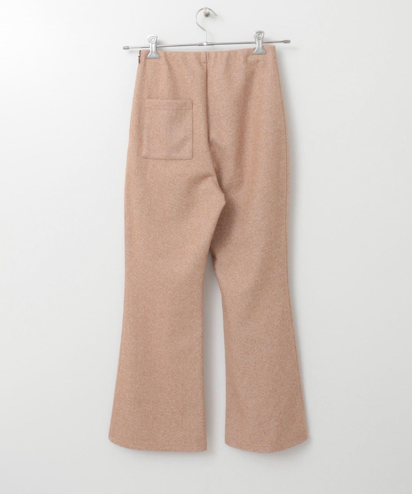 彈力人字紋喇叭褲