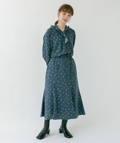 波點花卉美人魚裙