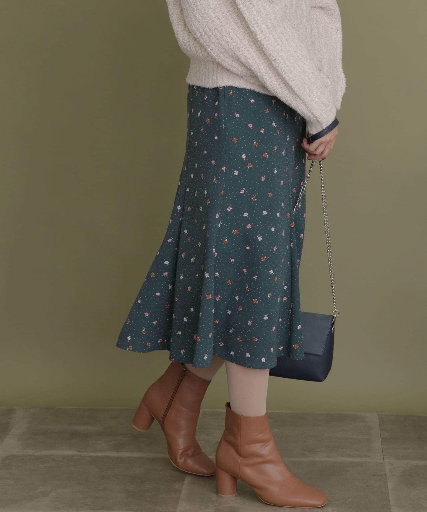 波點花卉美人魚裙