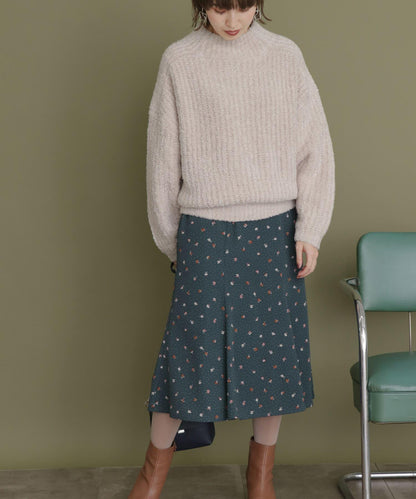 波點花卉美人魚裙