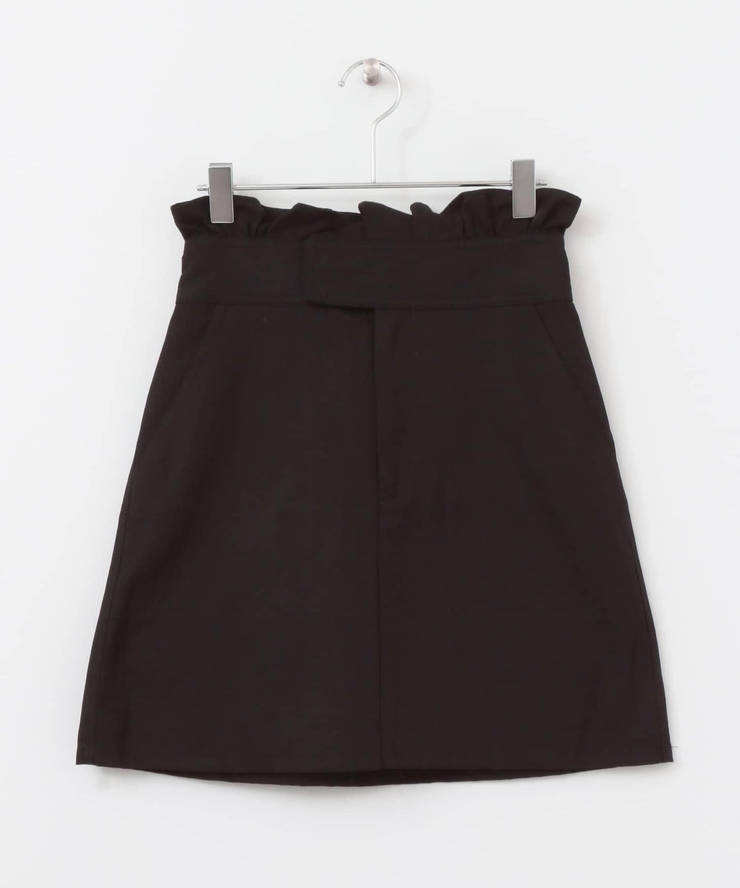 高腰荷葉邊迷你裙