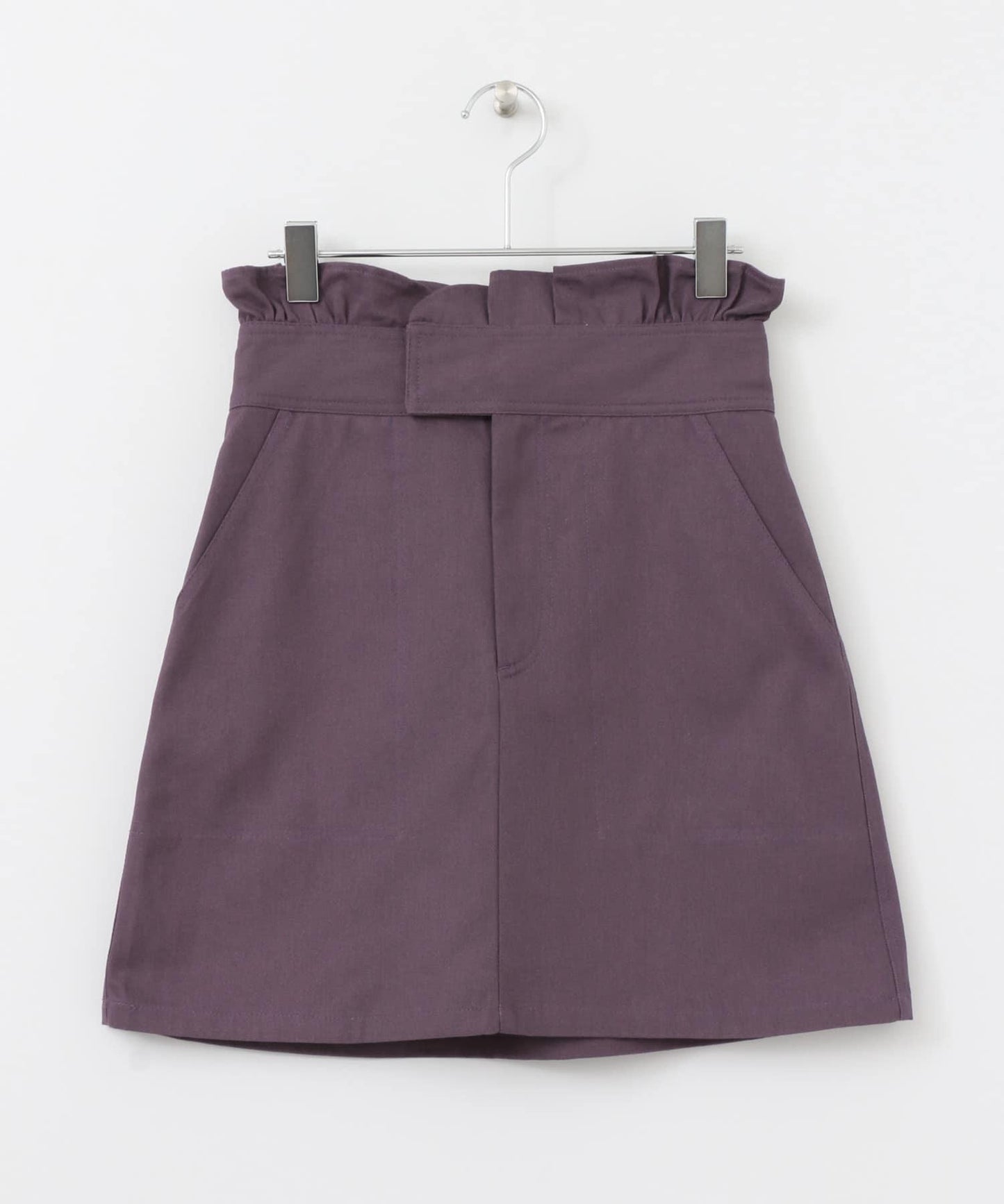 高腰荷葉邊迷你裙