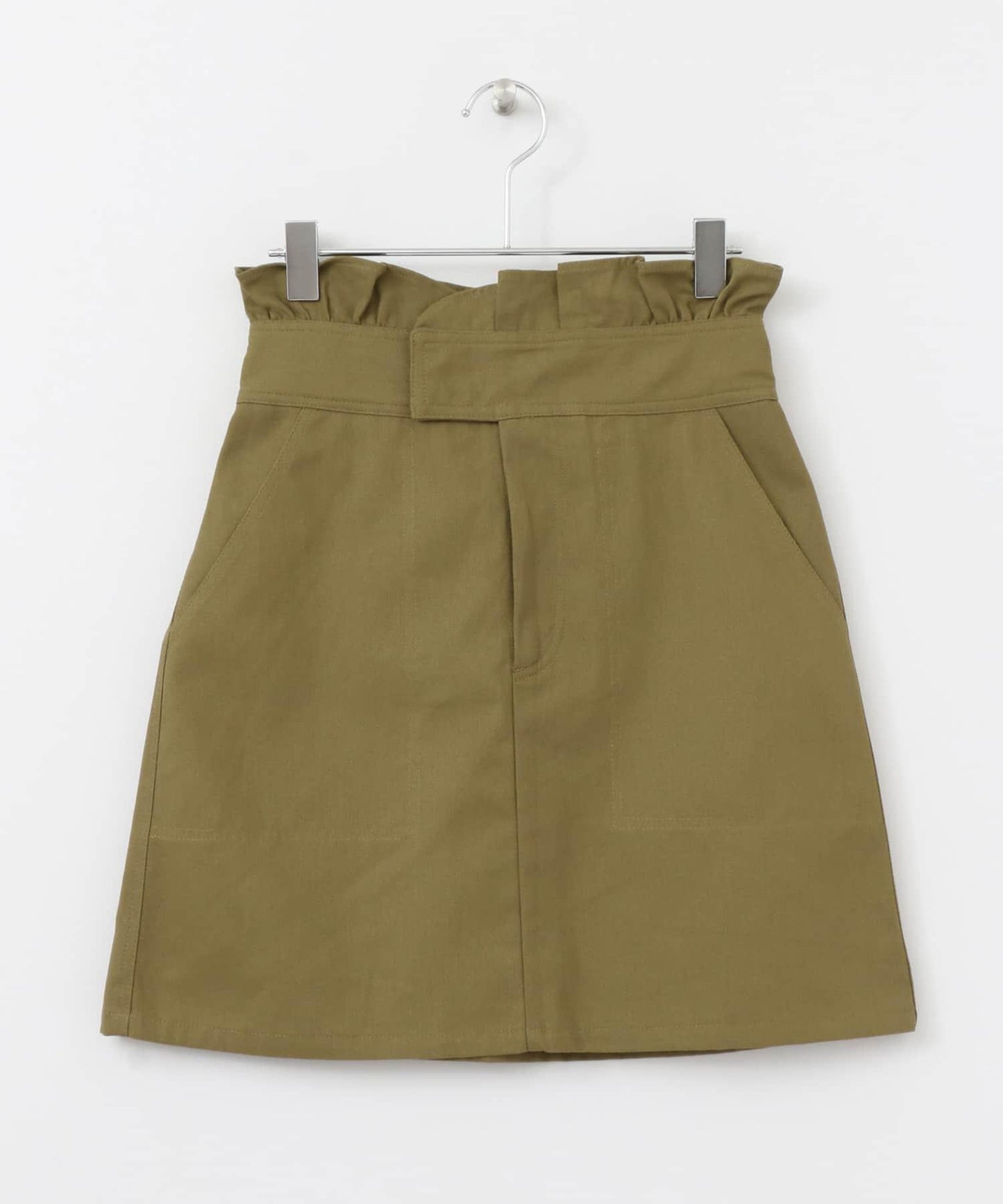 高腰荷葉邊迷你裙