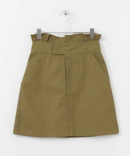 高腰荷葉邊迷你裙