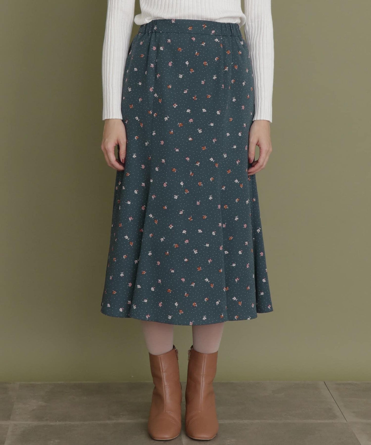 波點花卉美人魚裙