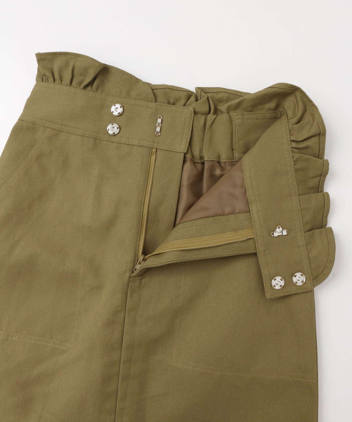 高腰荷葉邊迷你裙