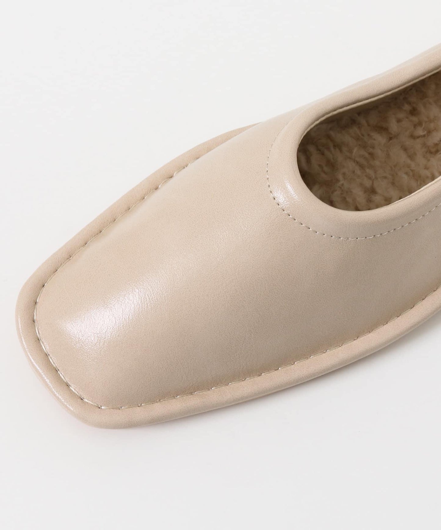 方頭縫線繫帶高跟鞋∴