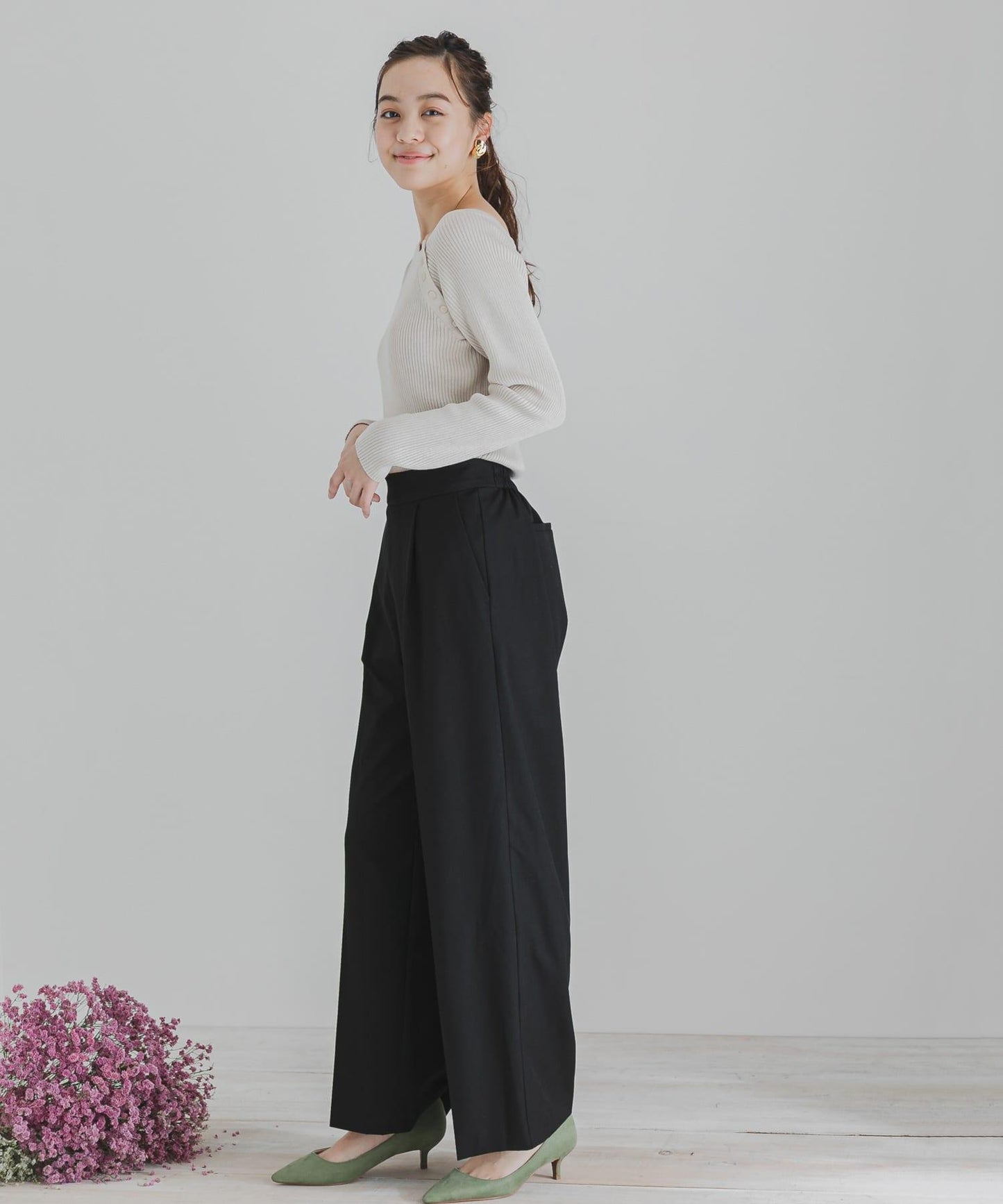 CARREMAN寬鬆長褲