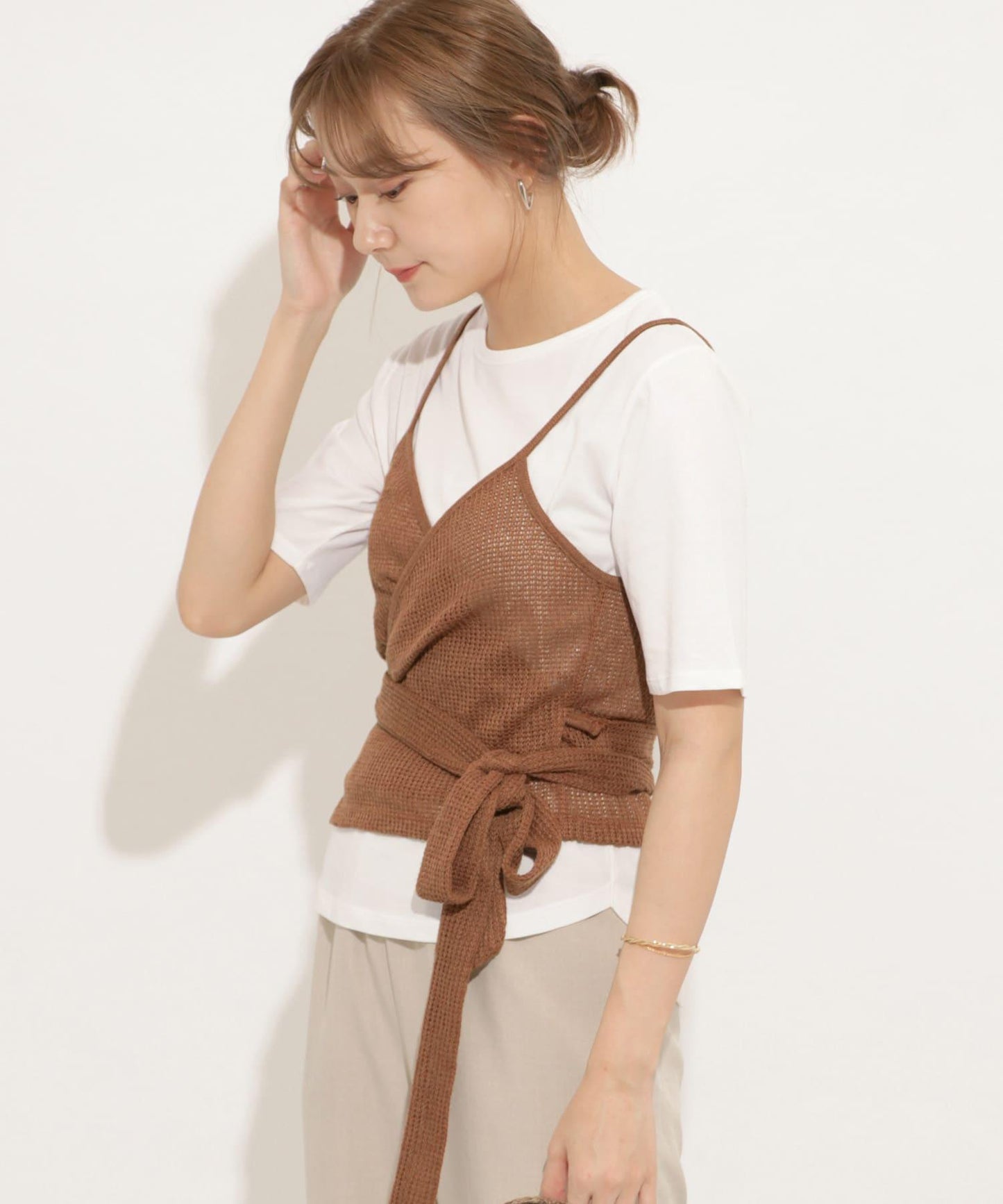 裹身式套裝上衣