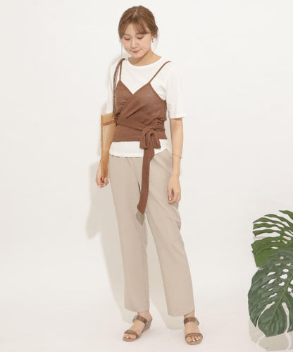 裹身式套裝上衣